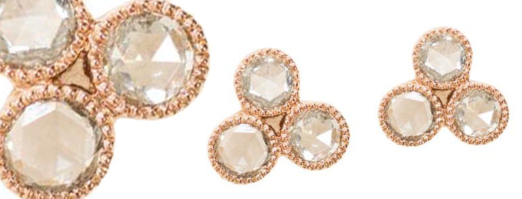 Stud Earrings | Contemporary & fashionable earrings in 14k & 18k gold