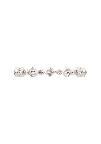 Sethi Couture Catherine 18KWG Princess Cut Diamond Band | Ref. 2404R | OsterJewelers.com