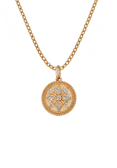 Sethi Couture Athena Diamond Star Medallion Pendant Necklace | Ref. 833NS | OsterJewelers.com