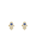 KC Designs 14KYG Diamond & Blue Sapphire Hamsa Earrings | OsterJewelers.com