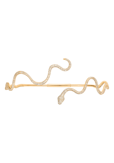 Ole Lynggaard Snakes 18KYG Pavé Diamond Snake Choker Necklace | Ref. A9992-413 | OsterJewelers.com