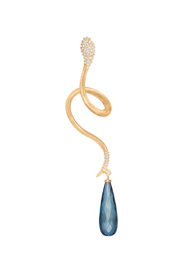 Ole Lynggaard Snakes 18KYG Pavé Diamond Snake Earring Style Idea | A2675-407 | OsterJewelers.com
