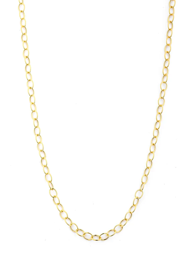 Oster Collection 18K Yellow Gold Oval Link Chain Necklace | OsterJewelers.com