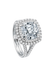 Precision Set Platinum Split Shank Double Halo Semi-Mount Diamond Ring | OsterJewelers.com