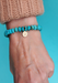 Sydney Evan Marquise Eye Coin Charm Turquoise Bead Bracelet | OsterJewelers.com
