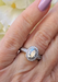 Oster Collection Platinum Pavé Halo Oval Diamond Ring | OsterJewelers.com