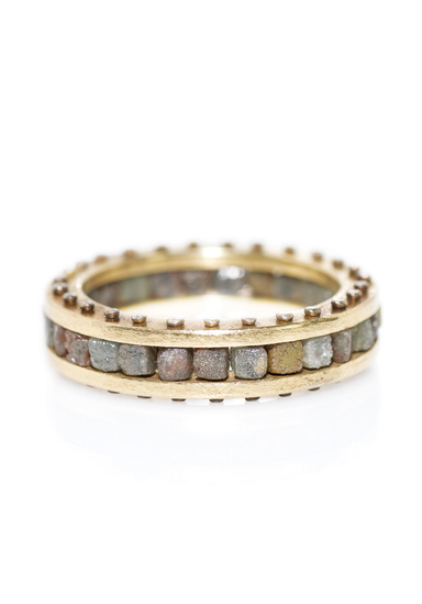  Todd Reed 18K Yellow Gold Raw Diamond Cubes Band | OsterJewelers.com