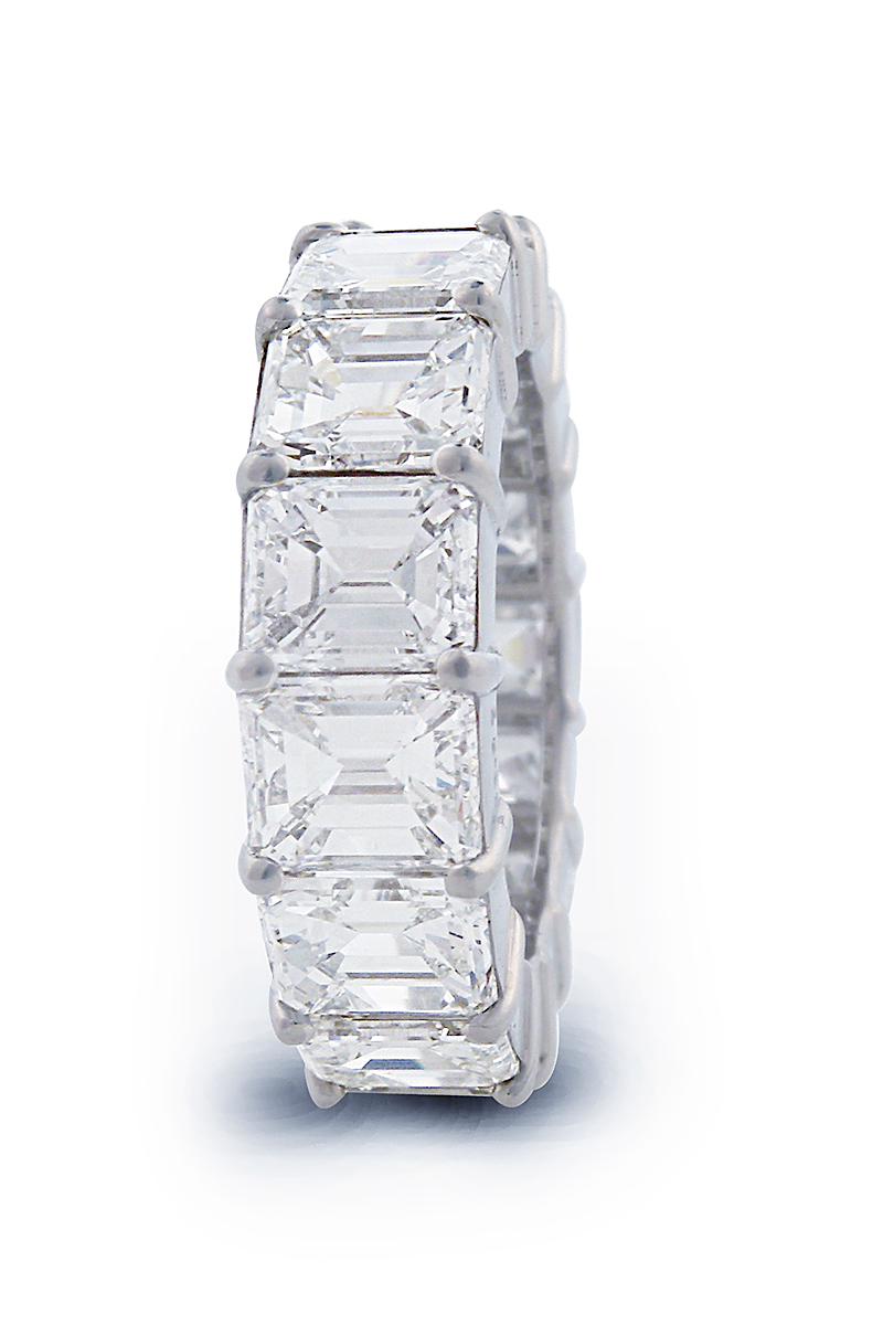 Oster Collection Emerald Cut Diamond Eternity Band