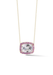 A & Furst Dynamite 18KRG Pink Sapphire & Rose De France Necklace | OsterJewelers.com