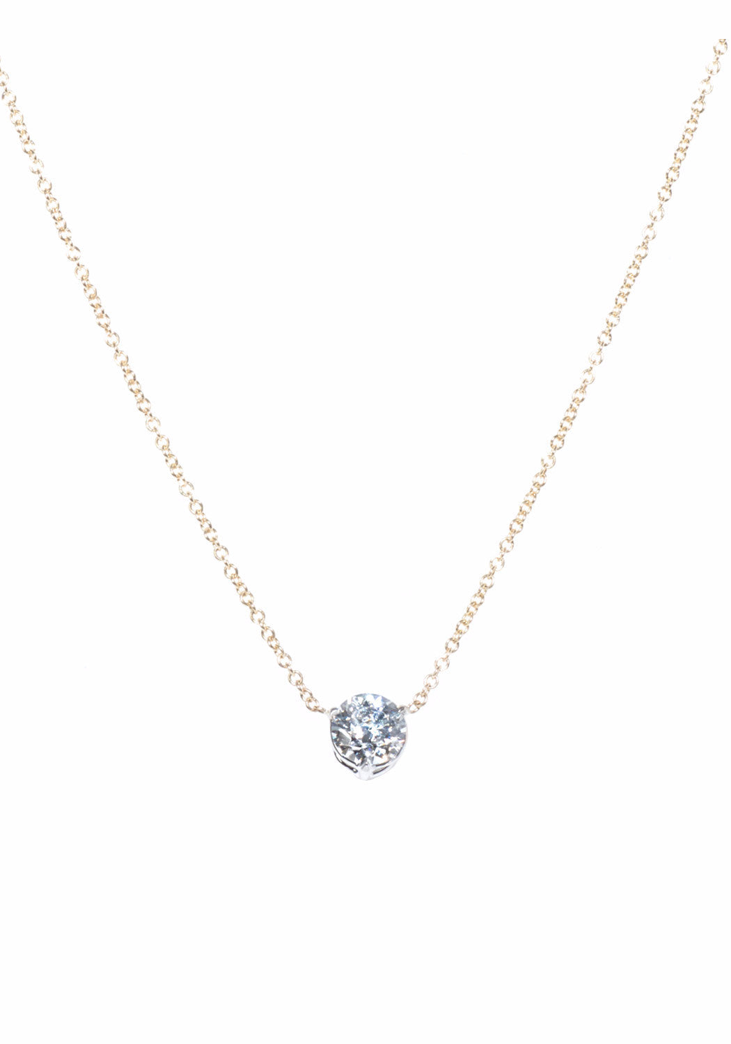 Diamond Pendant With Yellow Gold Chain | Oster Jewelers 