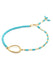 Anne Sportun 18KYG Diamond Flow Turquoise Bead Bracelet | Ref. B196Gd5-Turq | OsterJewelers.com
