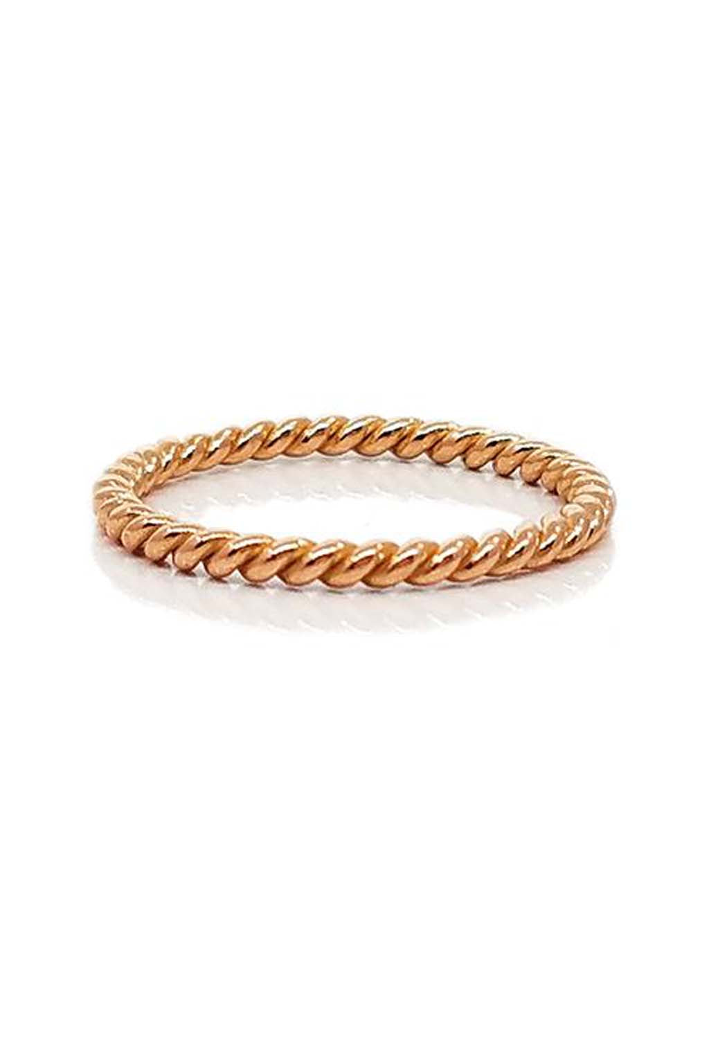 Sethi Couture 18k Rose Gold Twisted Rope Band | Ref. 161M | OsterJewelers.com