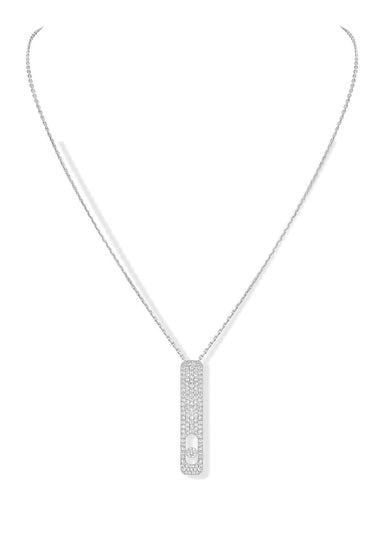 Messika My First Diamond GM Pavé 18KWG Diamond Necklace | Ref. 10131-WG | OsterJewelers.com