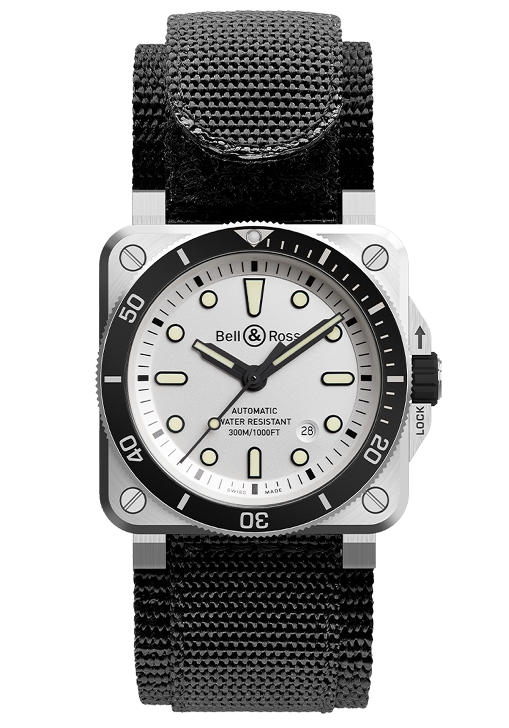 Bell & Ross BR 03-92 Diver White | Ref. BR0392-D-WH-ST/SRB | OsterJewelers.com
