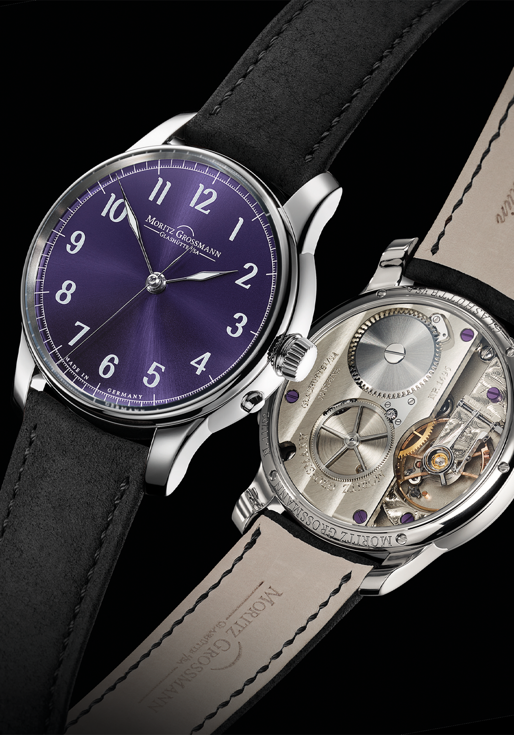 Moritz Grossmann Central Second Purple Dial | LE25 | OsterJewelers.com