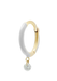 Persée Paris 18KYG Diamond & White Enamel Hoop Earring | Ref. EA82774- WT-YG | OsterJeweler.com