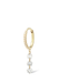 Persée Paris 18K Yellow Gold Pavé 3 Diamond Single Hoop Earring | Ref. EA76661 | OsterJewelers.com