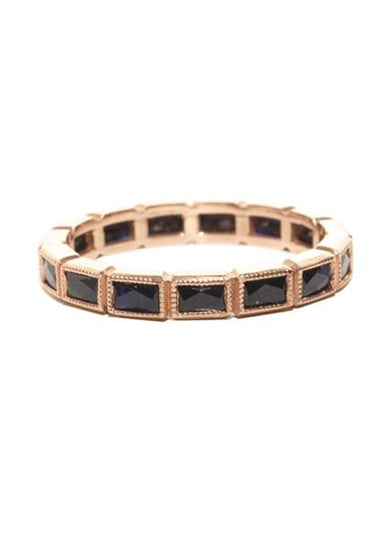 Sylva & Cie French Cut Sapphire Band | OsterJewelers.com
