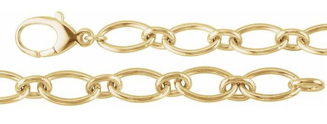 Chain Link Necklaces | 18k Yellow, Rose, & White Gold