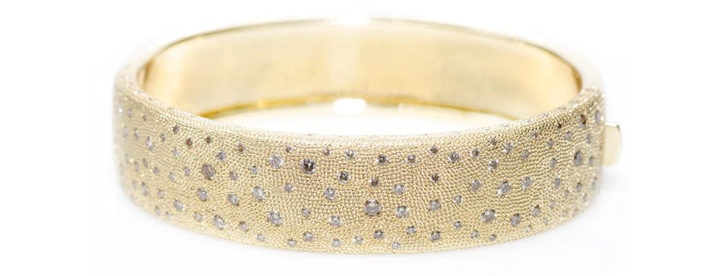 Gemini Diamond Cuff - 9ct White Gold | Diamond Cuff Bracelet | By Baby