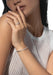 Messika Move Uno Pavé 18K White Gold Full Pavé Diamond Ring on model with white shirt