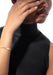 Black model covering face wearing Messika Move Noa Ciselé 18KYG Diamond Bangle Bracelet and Ring