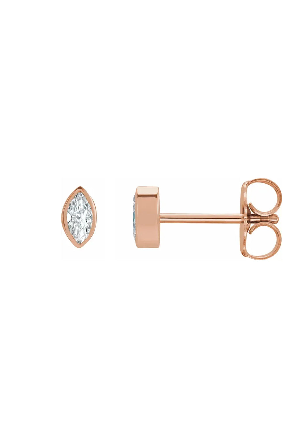 14KRG Marquise Diamond Stud Earrings | Cherry Creek North | Denver, CO | OsterJewelers.com