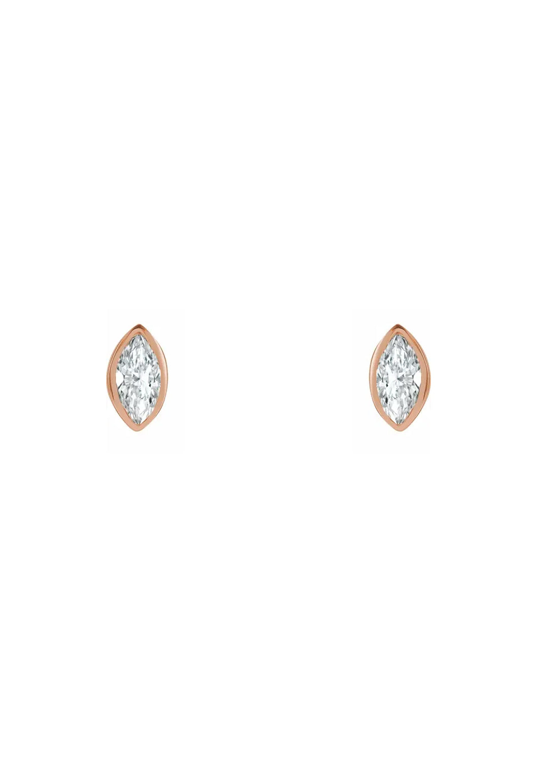 14KRG Marquise Diamond Stud Earrings | Cherry Creek North | Denver, CO | OsterJewelers.com
