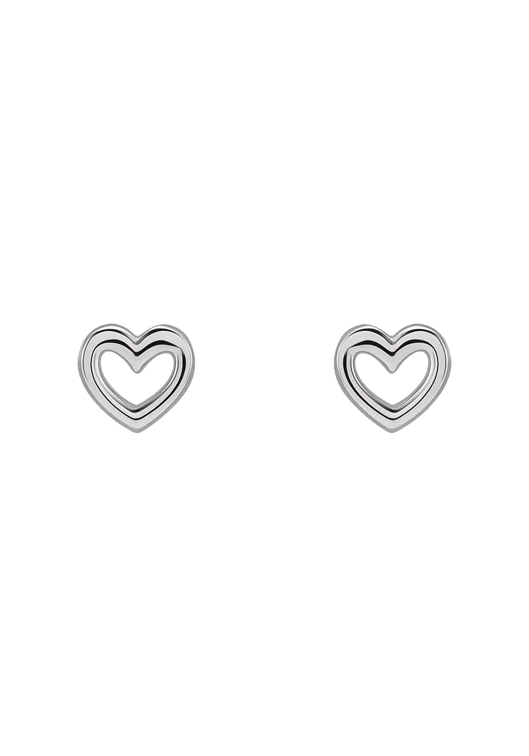 14K White Gold Open Heart Stud Earrings | Cherry Creek North | Denver, CO | OsterJewelers.com