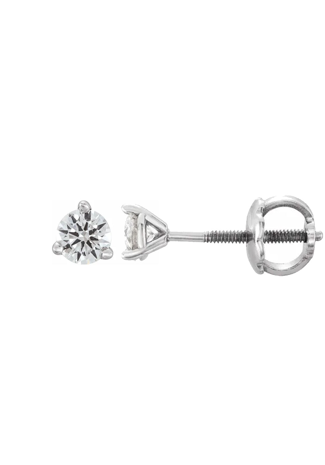 14KWG Round Diamond Stud Earrings | Cherry Creek North | Denver, CO | OsterJewelers.com