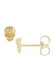 14K Yellow Gold Mini Skull Stud Earrings | Halloween Jewelry | Denver, CO | OsterJewelers.com
