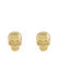 14K Yellow Gold Mini Skull Stud Earrings | Halloween Jewelry | Denver, CO | OsterJewelers.com