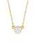  14KYG Round Bezel Solitaire Diamond Necklace | Cherry Creek North | Denver, CO | OsterJewelers.com