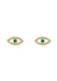 14KYG White Sapphire & Emerald Evil Eye Earrings | Cherry Creek North | Denver | OsterJewelers.com