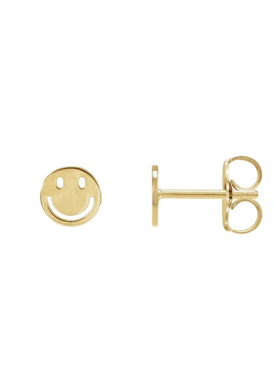 14KYG Smiley Face Stud Earrings | Cherry Creek North | Denver, CO | OsterJewelers.com