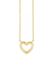 14K Yellow Gold Petite Open Heart Necklace | OsterJewelers.com