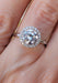 Oster Collection Platinum Halo Round Diamond Ring | OsterJewelers.com