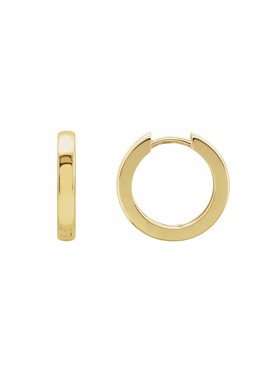 18K Yellow Gold Hinged Hoop Earrings | Cherry Creek North | Denver | OsterJewelers.com