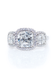 Rahaminov 3 Stone Cushion Cut Diamond Ring | OsterJewelers.com