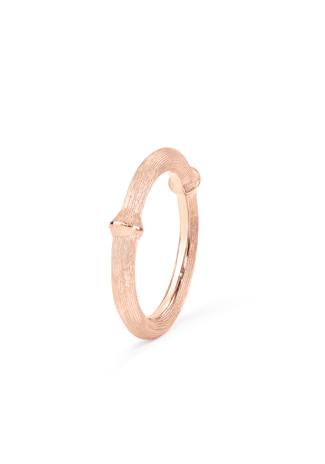⑧ROSE＆MOONリング 真鍮 Ole Lynggaard Nature 18K Rose Gold Stacking Ring