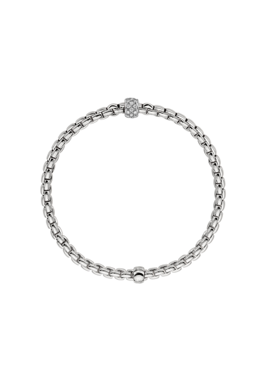 FOPE Flex'It 18K White Gold Diamond Bracelet | Ref. 733B PaveM | OsterJewelers.com