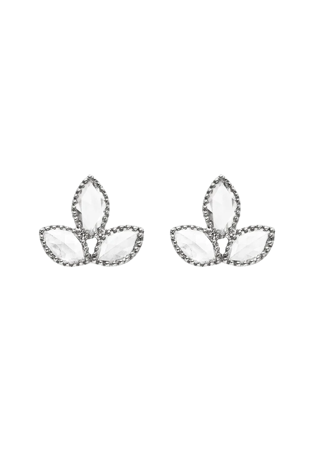 Sethi Couture Lilah 18KWG Marquise Rose Cut Diamond Stud Earrings | 2778ER-WG | OsterJewelers.com