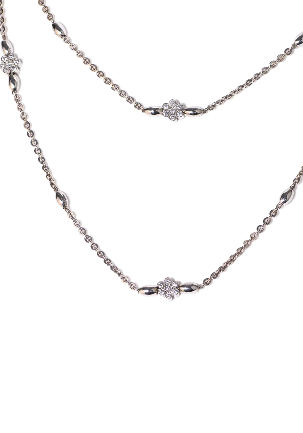 Katharine James Platinum Bouquet Diamond Necklace | 36" | OsterJewelers.com