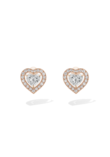 Messika Joy Cœur 18KRG Diamond Heart Earrings | Ref. 11562-PG | OsterJewelers.com