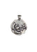 Silver Lotus & Bee "Acceptance" Charm on Orange/Pink Silk Wrap for Bracelet and Necklace