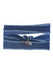 Sterling Silver Fish Charm on Blue Silk Wrap for bracelet or necklace. Osterjewelers.com