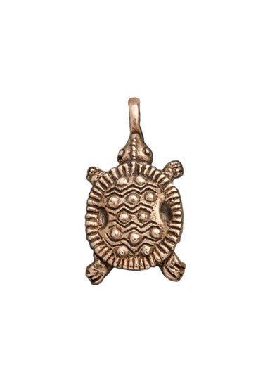 Bronze Turtle Charm on Silk Wrap. OsterJewelers.com
