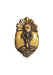 Bronze Sun Goddess charm on Orange Silk Tie for bracelet or necklace OsterJewelers.com