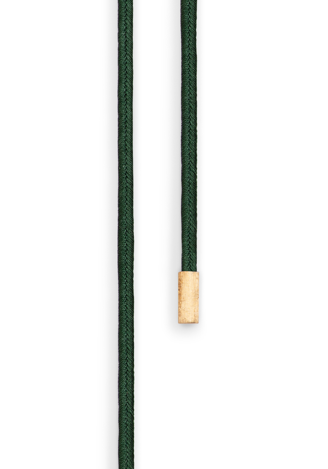 OLE LYNGGAARD Design 18KYG Double Dark Green Silk String Wrap — Oster