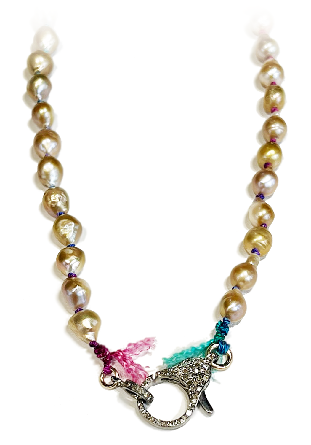 Catherine Michiels South Sea Pearl Necklace with Diamond Clasp | OsterJewelers.com